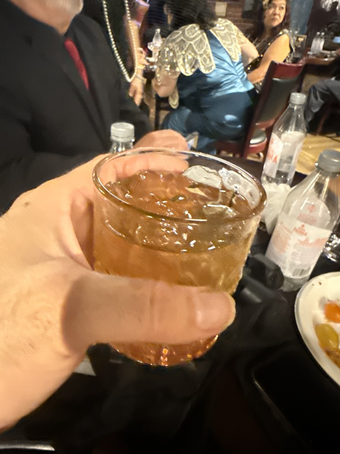 A toast among friends at the event